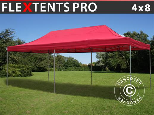 Faltzelt FleXtents PRO 4x8m Rot