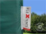 Gazebo pieghevole FleXtents PRO 4x8m Verde, inclusi 6 fianchi