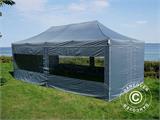 Tente pliante FleXtents PRO 4x8m Gris, avec 6 cotés Tente pliante FleXtents PRO 4x8m Gris, avec 6 cotés