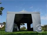Tente pliante FleXtents PRO 4x8m Gris, avec 6 cotés Tente pliante FleXtents PRO 4x8m Gris, avec 6 cotés