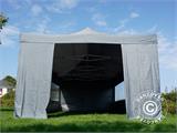 Tente pliante FleXtents Xtreme 50 4x8m Gris, avec 6 cotés