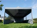 Tente pliante FleXtents Xtreme 50 4x8m Gris, avec 6 cotés