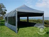 Tente pliante FleXtents Xtreme 50 4x8m Gris, avec 6 cotés