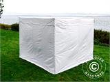 Pop up gazebo FleXtents® Xtreme 50 Exhibition w/sidewalls, 3x3 m, White, Flame Retardant