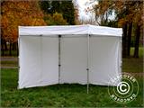 Pop up gazebo FleXtents® Xtreme 50 Exhibition w/sidewalls, 3x3 m, White, Flame Retardant Pop up gazebo FleXtents® Xtreme 50 Exhibition w/sidewalls, 3x3 m, White, Flame Retardant