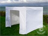 Pop up gazebo FleXtents® Xtreme 50 Exhibition w/sidewalls, 3x3 m, White, Flame Retardant Pop up gazebo FleXtents® Xtreme 50 Exhibition w/sidewalls, 3x3 m, White, Flame Retardant