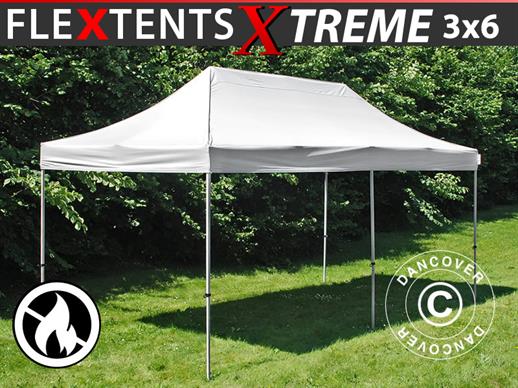 Namiot Ekspresowy FleXtents Xtreme 50 3x6m Biały, Ogniotrwale