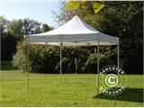 Faltzelt FleXtents PRO 4x4m Weiß, Flammenhemmend