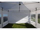 Gazebo pieghevole FleXtents PRO 4x6m Bianco, Ignifugo, inclusi 8 fianchi