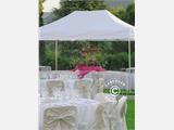 Gazebo pieghevole FleXtents PRO 4x6m Bianco, Ignifugo, inclusi 8 fianchi