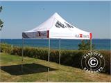 Pop up gazebo FleXtents PRO with full digital print, 2x2 m