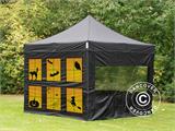 Carpa plegable  FleXtents PRO con impresión digital completa, 2x2m, incluye 4 muros laterales