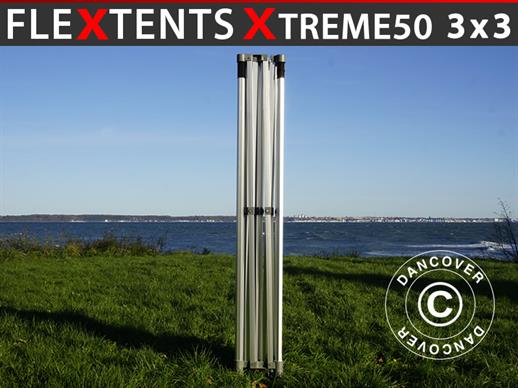 Aluminium frame for pop up gazebo FleXtents Xtreme 50 3x3 m, 50 mm