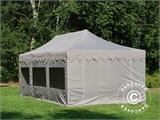 Quick-up telt FleXtents PRO "Morocco" 4x6m Latte, inkl. 6 sider