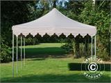 Pop up gazebo FleXtents PRO "Morocco" 4x6 m Latte, incl. 8 sidewalls