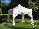 Tenda Dobrável FleXtents PRO "Raj" 3x3m Branco/Ouro