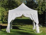 Vouwtent/Easy up tent FleXtents PRO "Raj" 3x3m Wit/Goud