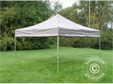 Gazebo pieghevole FleXtents PRO 4x4m Latte, inclusi 4 fianchi