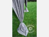 Pop up gazebo FleXtents PRO 4x6 m Latte, incl. 8 sidewalls & decorative curtains Pop up gazebo FleXtents PRO 4x6 m Latte, incl. 8 sidewalls & decorative curtains