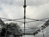 Tente pliante FleXtents PRO 4x6m Transparent, avec 8 cotés