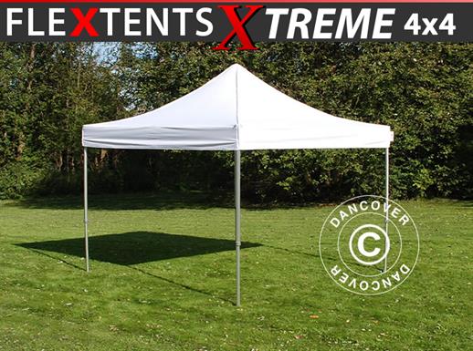Vouwtent/Easy up tent FleXtents Xtreme 60 4x4m Wit