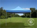 Tente pliante FleXtents Xtreme 60 4x4m Bleu, avec 4 cotés