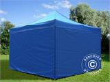 Tente pliante FleXtents Xtreme 60 4x4m Bleu, avec 4 cotés