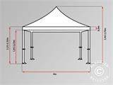 Vouwtent FleXtents Xtreme 60 4x4m Blauw, inkl 4 Zijwanden