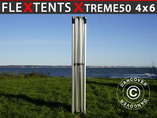Estructura de aluminio para carpa automática FleXtents Xtreme 50 4x6m, 8 patas, 50mm