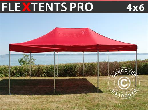 Quick-up telt FleXtents PRO 4x6m Rød