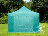 Gazebo pieghevole FleXtents PRO 4x6m Verde, inclusi 8 fianchi