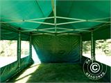 Namiot Ekspresowy FleXtents PRO 4x6m Zielony, mq 8 ściany boczne