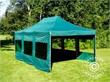 Tente pliante FleXtents PRO 4x6m Vert, avec 8 cotés