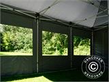 Brzo sklopivi paviljon FleXtents Pro 4x6m Siva, uključ. 8 bočne stranice