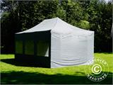 Tente pliante FleXtents PRO 4x6m Gris, avec 8 cotés