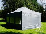 Vouwtent/Easy up tent FleXtents PRO 4x6m Grijs, inkl. 8 Zijwanden