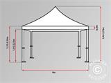 Pop up gazebo FleXtents PRO 4x6 m Black, incl. 8 sidewalls Pop up gazebo FleXtents PRO 4x6 m Black, incl. 8 sidewalls