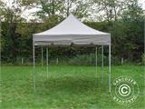 Tente Pliante FleXtents PRO "Peaked" 4x8m Latte, avec 6 cotés