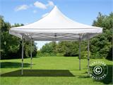 Vouwtent/Easy up tent FleXtents Pagoda Xtreme 50 4x4m / (5x5m) Wit
