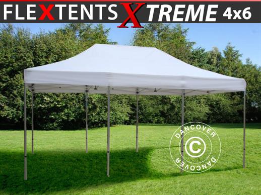 Vouwtent/Easy up tent FleXtents Xtreme 50 4x6m Wit