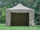 Tente pliante FleXtents Xtreme 50 4x6m Camouflage, avec 8 cotés