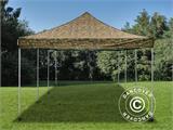 Gazebo pieghevole FleXtents Xtreme 50 4x6m Camouflage, inclusi 8 fianchi