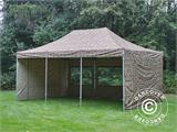 Pop up gazebo FleXtents Xtreme 50 4x6 m Camouflage/Military, incl. 8 sidewalls