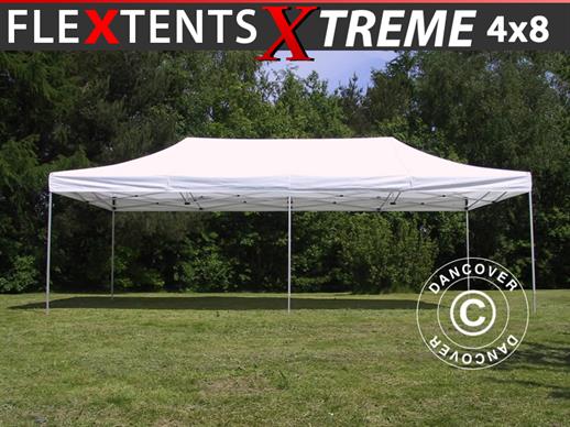 Vouwtent/Easy up tent FleXtents Xtreme 50 4x8m Wit