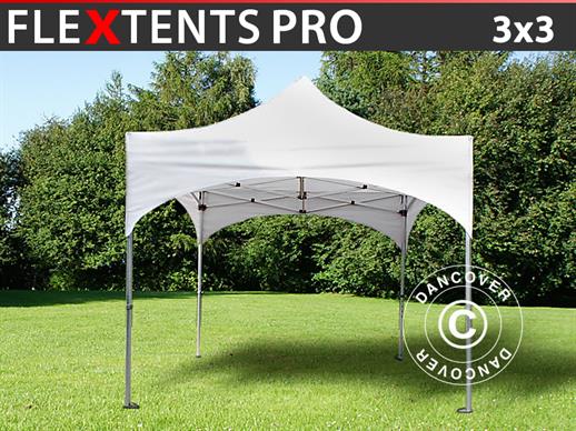 Tente pliante FleXtents PRO "Arched" 3x3m Blanc