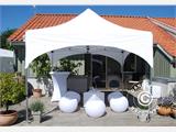 Vouwtent/Easy up tent FleXtents PRO "Arched" 3x3m Wit, inkl. 4 Zijwanden