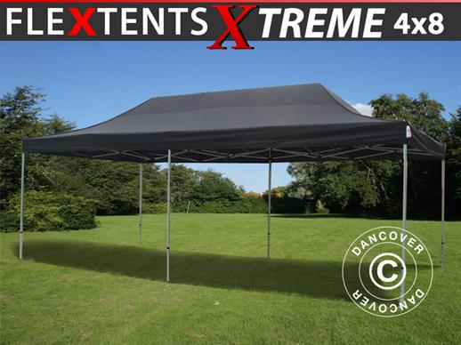 Saliekamā nojume FleXtents Xtreme 60 4x8m Melns