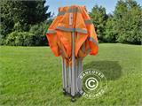 Pop up gazebo FleXtents PRO Work tent 3x3 m Orange Reflective, incl. 4 sidewalls