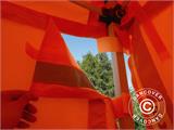 Pop up gazebo FleXtents PRO Work tent 3x3 m Orange Reflective, incl. 4 sidewalls