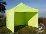 Namiot Ekspresowy FleXtents PRO 3x3m Jaskrawożółty/zielony, mq 4 ściany boczne